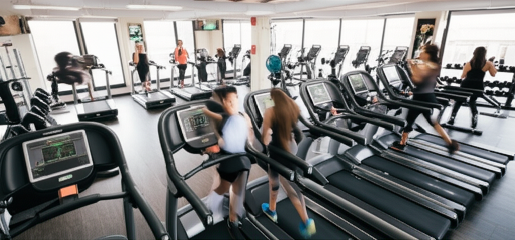 Modern gym interior view 2