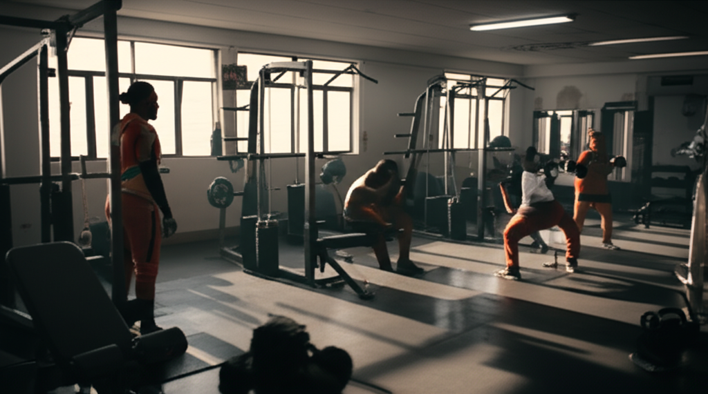 Modern gym interior view 3